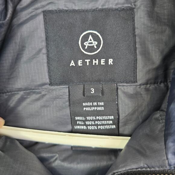 Aether Eco Space Full Zip Jacket Men (3) Large Blue Outdoors Primaloft Insulated - Picture 6 of 10